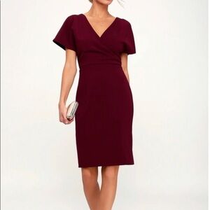 Lulu’s Burgundy Dress